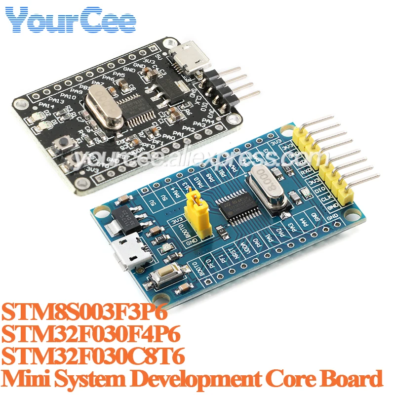 2pcs/1pc STM32 STM32F030F4P6 Mini System Development Core Learning Board Module STM32F030F4 CORTEX-M0 STM32F030C8T6 STM8S003F3P6