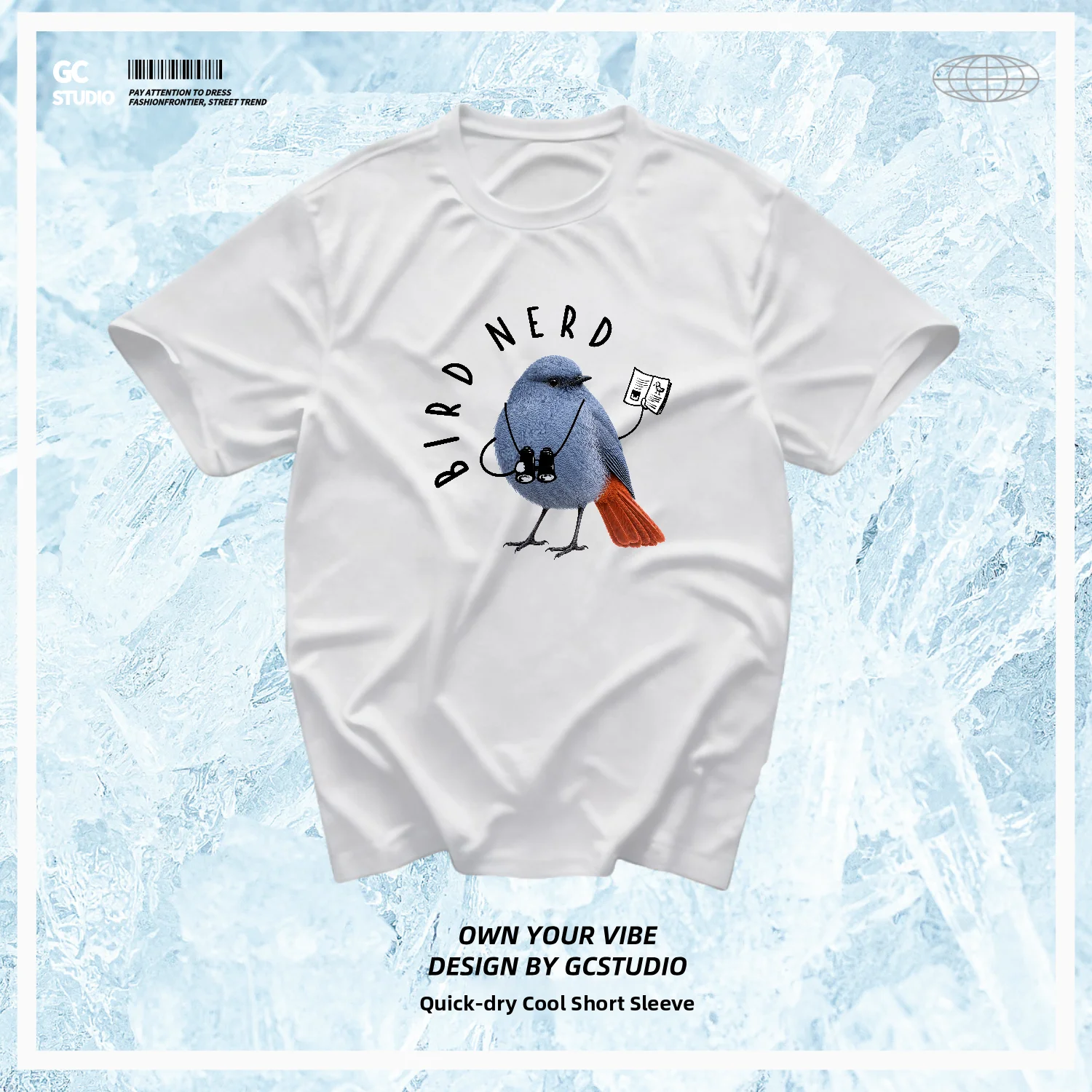 Watches & Jewelry Tsukiu - Outdoor Vogelobservatie T-shirt met korte mouwen,