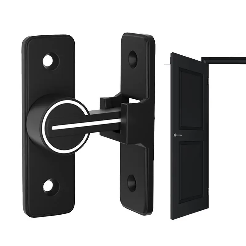 Door Lock Latch 90/180 Degree Door Locks Heavy-Duty Security Latch Anti-Burglary Home Defender Wear-Resistant Reinforcement Lock