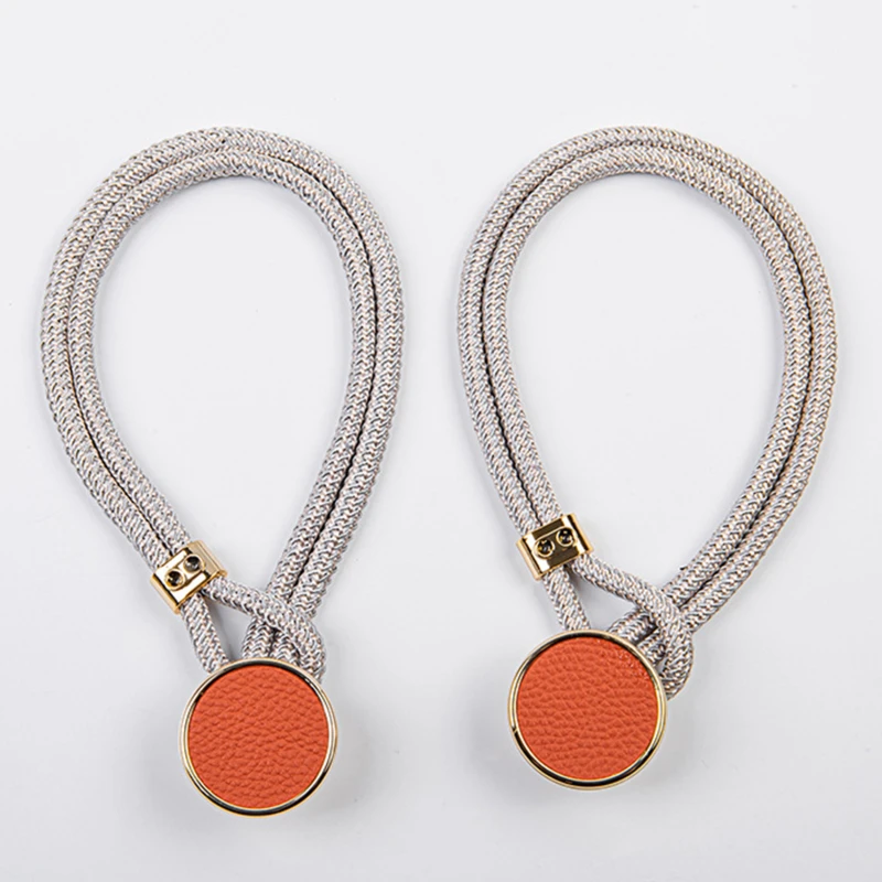 2 Stuks Eenvoudige Stijl Gordijnhouder Touw Gevlochten Satijnen Touw Gordijn Stropdas Backs Holdbacks Gordijnband Gordijn Accessoires