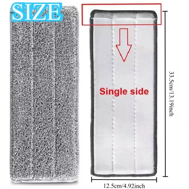 1/3/5PCS Replace Mop Head Reusable Mop Replacement Pads Hand Free Wringing Tools for Loor Cleaning Household Wet and Dry Use