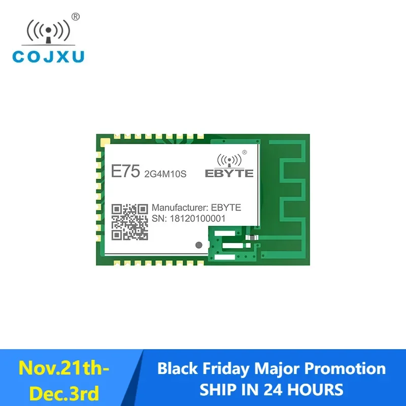 Zigbee JN5169 2.4GHz rf Wireless Module Transmitter 10dBm SMD PCB IPEX Antenna 2.4 GHz rf Transceiver Receiver E75-2G4M10S