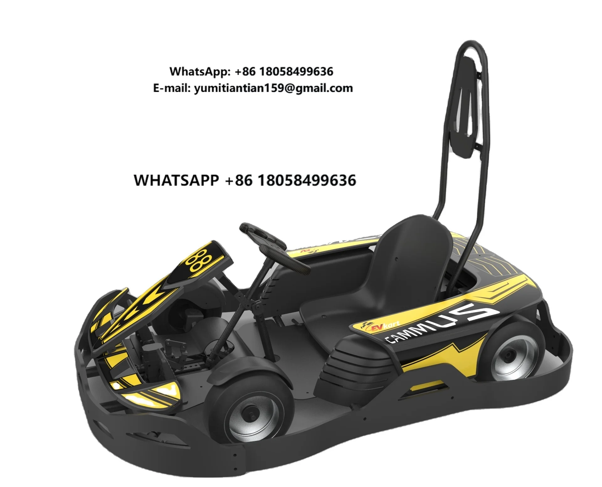 Amusement Park Products Gokart Pro Racing Electric Go Karts Parts Adult Power 48V for Adults Sale Led Light HD Meter Evkart