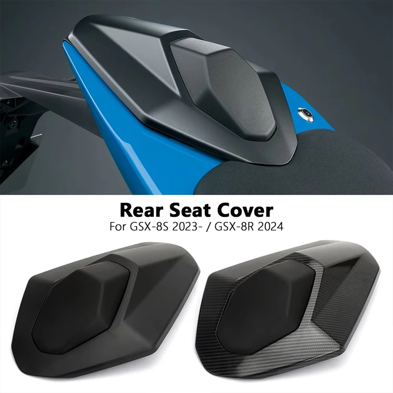 

New Motorcycle Black Carbon Fiber Pillion Rear Seat Cover Cowl Fairing For Suzuki GSX-8S GSX8S GSX-8R GSX8R GSX 8S 8R 2023 2024