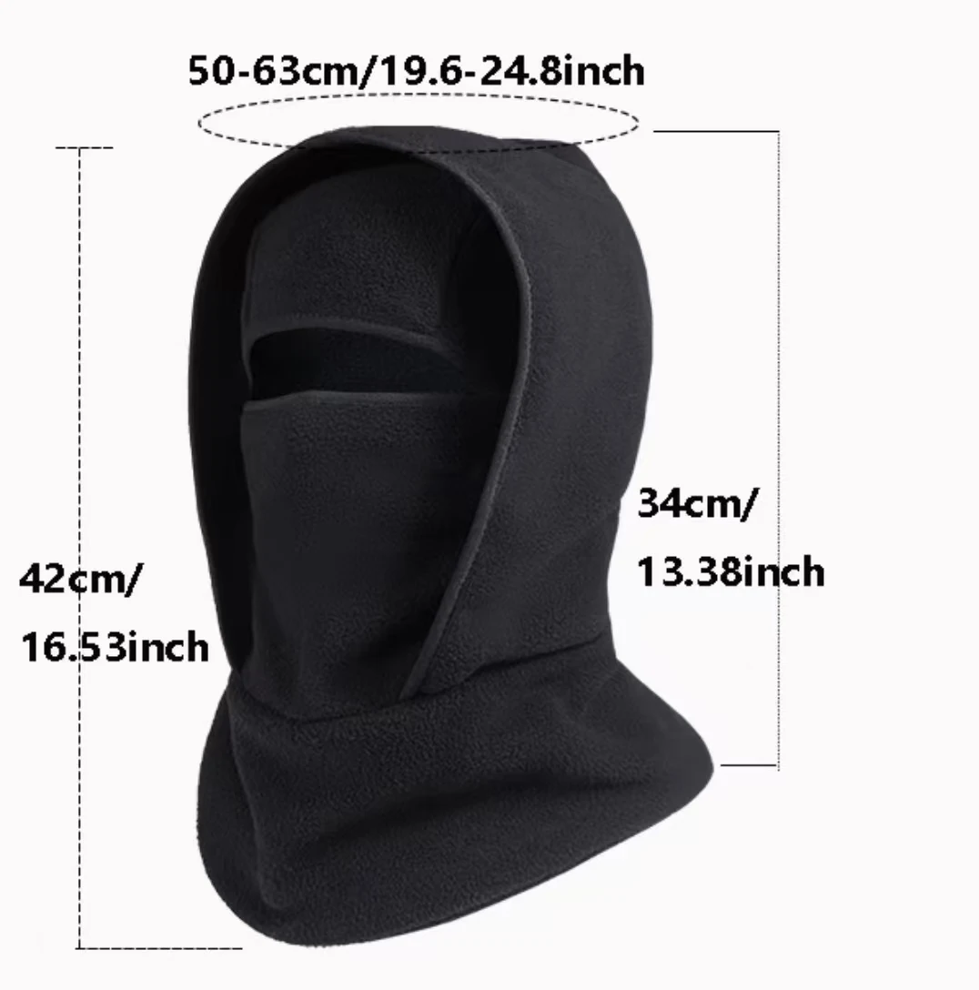 ل ● مرآة الشتاء الدافئة الصوف كاب وشاح | قماش بالاكلافا مريح عالي المرونة صديق للبشرة للرياضات الخارجية والتزلج وركوب الخيل #4