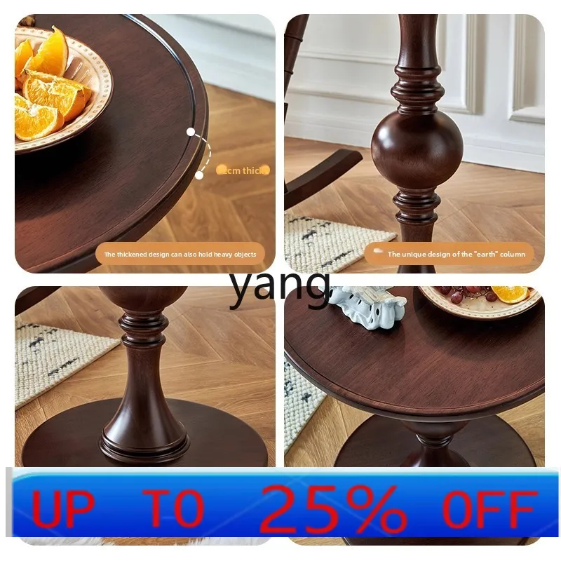 

LH retro living room sofa round few balcony round coffee table bedroom bedside table