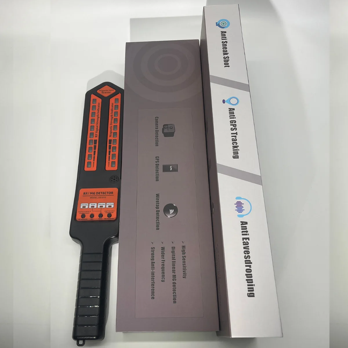 

GPS Detector with Flashlight, RF/Magnetic Field Detection for Comprehensive Privacy Protection hidden cameras bug finder