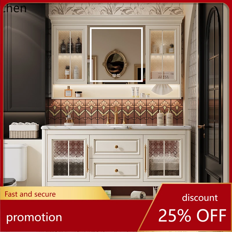 

HXL bathroom cabinet combination bathroom washstand hand face basin floor ceramic integrated basin