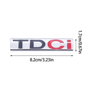 3D Metal TDCI Letters Car Traseiro Trunk Emblema, crachá adesivo, decalques para Ford Kuga, Explorer, Transit Acessórios 12 principais vendas emblema ford - №12