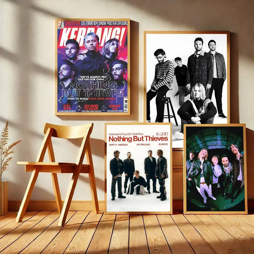 Band N-Nothing but Thieves Anime Posters Sticky HD Quality Wall Art Retro Posters for Home Kawaii Room Decor