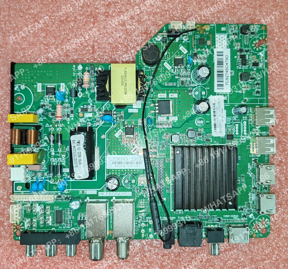 HK.T.RT2843P639  LED TV three in one TV motherboard. Tested well. Physical photo Verify the interface