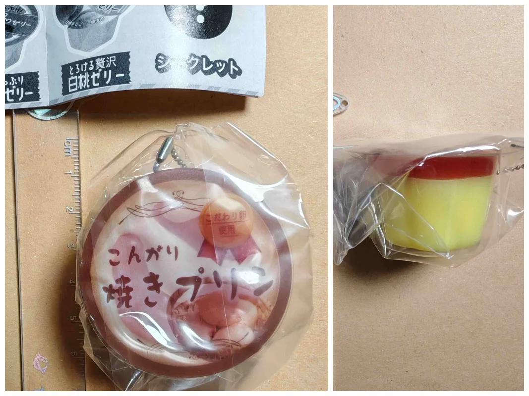 Original J.DREAM Gashapon Figure Anime Cute Mini Pudding Jelly Pendant Keychain Kawaii Capsule Toys Gift