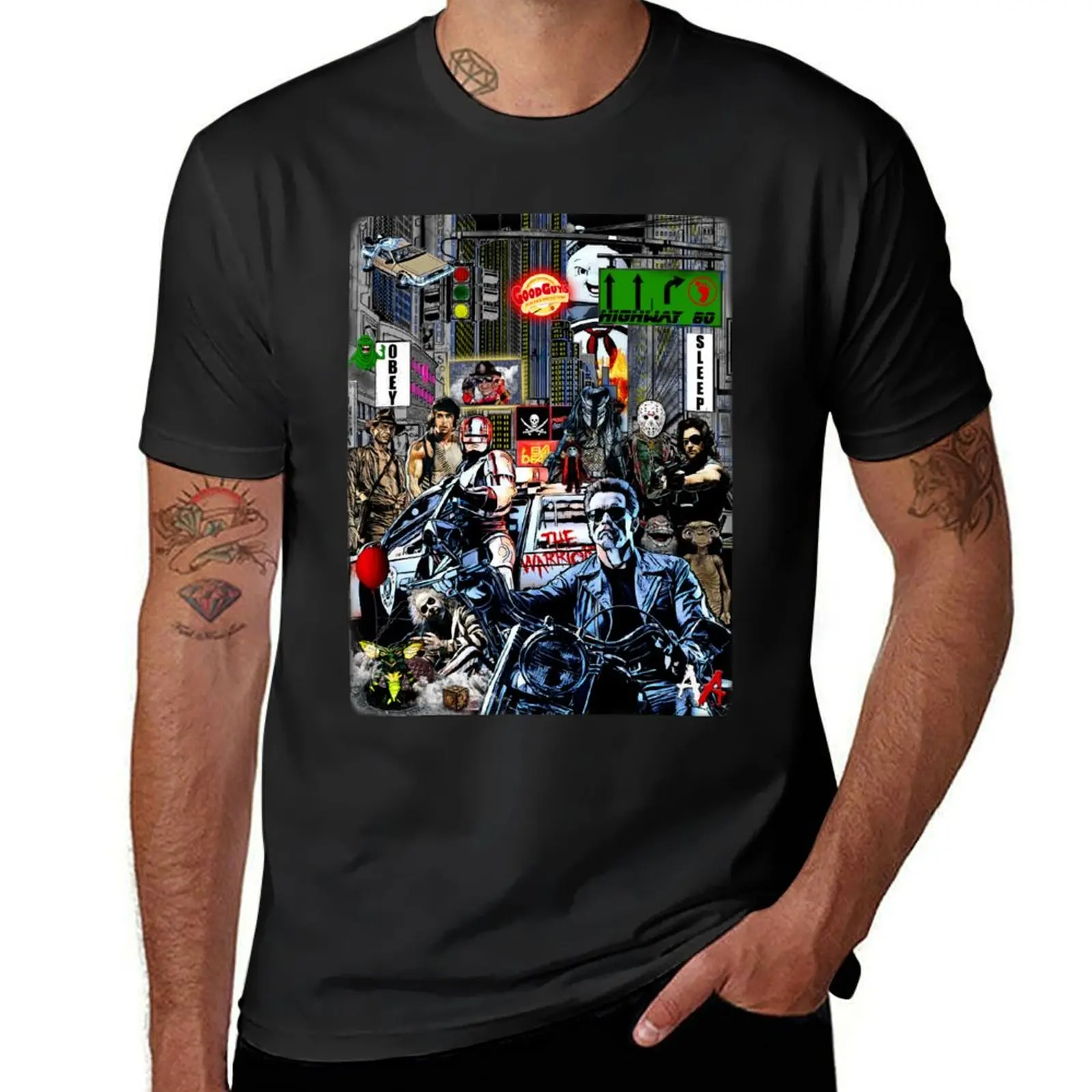 

the 80s T-Shirt oversize t-shirts man anime clothes funny shirt cotton t shirt for men