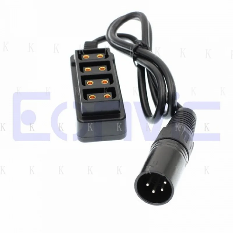 C   FOR 12V Male XLR 4 Pin 4 Way Female D-tap Power Splitter Adapter Hub