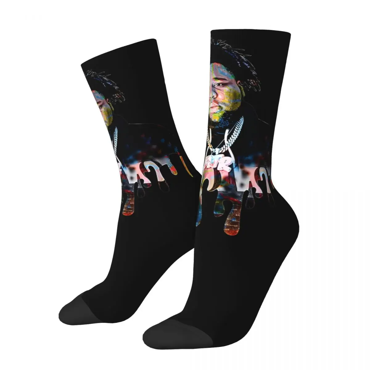 Rod Wave Rapper Tour Gift Crew Socks Accessories for Party Wear Breathable Stockings