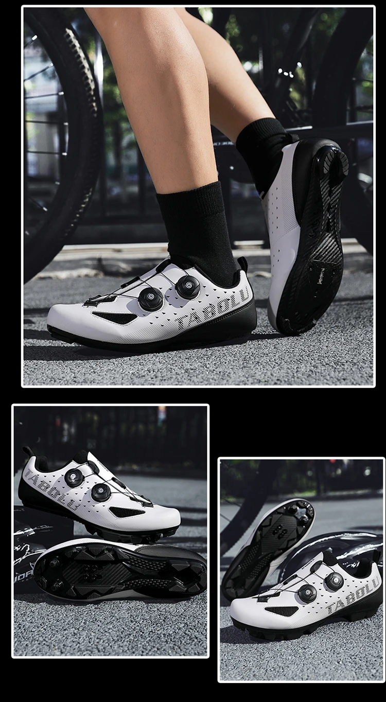 Herren- und Damen-Mountainbike-Schuhe, professionelle atmungsaktive MTB-Schuhe mit harter Sohle, rutschfeste Rennradschuhe. – Detail 18