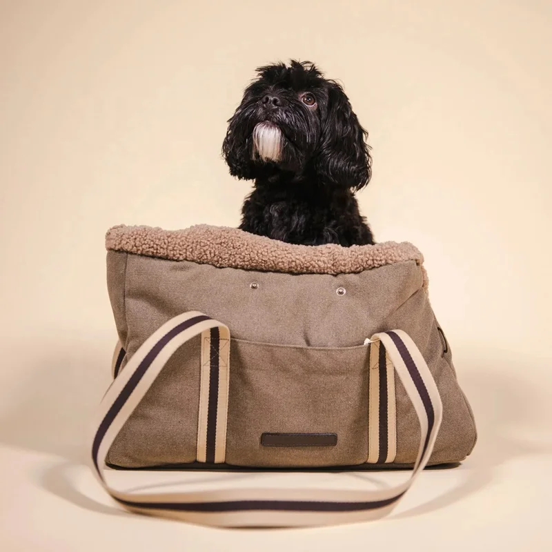 

Outdoor Dog Carrier Tote Bag for Plane Canvas Pet Carry Bags for Traveling