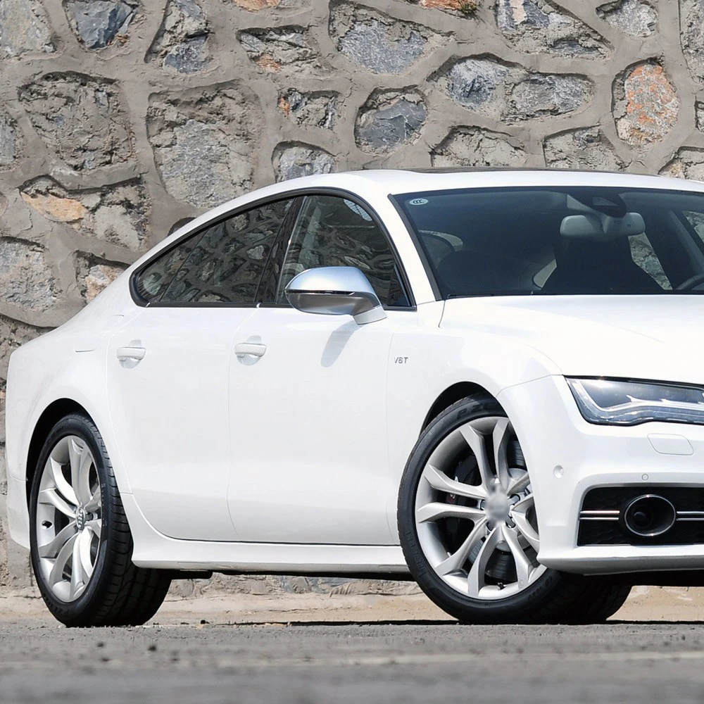 Matte Black Chrome Delete Window Trims Sticker for Audi A7 S7 2010-2017 Sedan