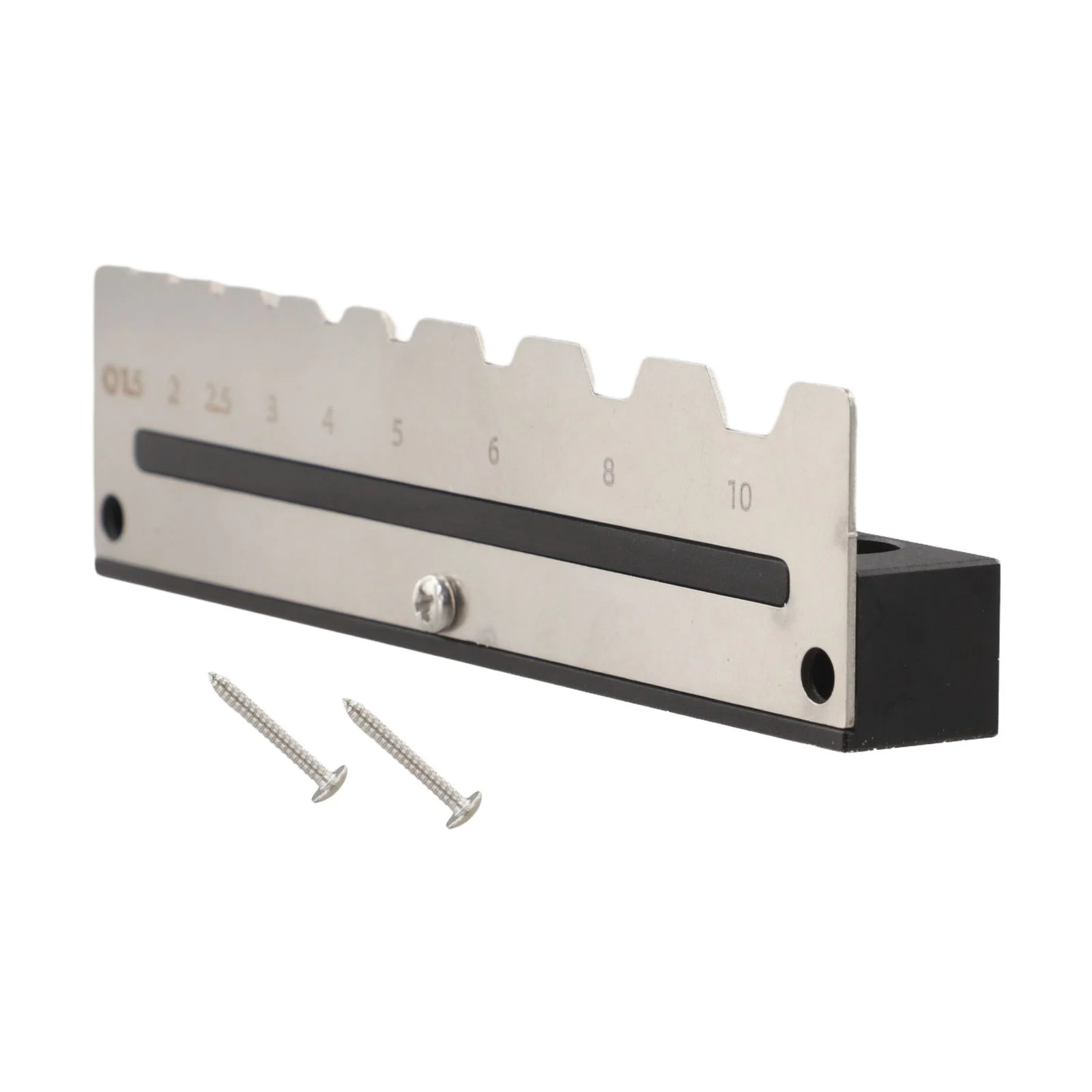 Silver Aluminum Alloy Hex Key Holder Rack For H1.5-H10 Wrench Storage Organizer Wall Mount Tool Tray Workshop Accessories