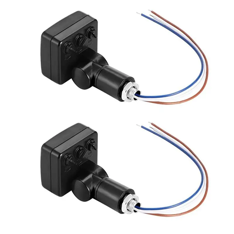 

2X 220V Mini Human Body Infrared Sensor Infrared Body Sensor Switch LED Flood Light PIR Motion Sensor Adjustable Black