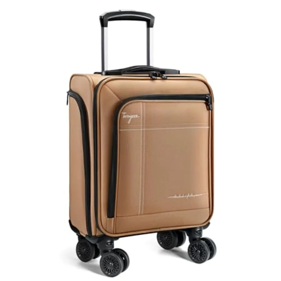 

Softside Carry on Luggage Airline Approved, 17 Inch Underseat Carry-on Luggage with Removable Spinner Wheels, Small Personal It
