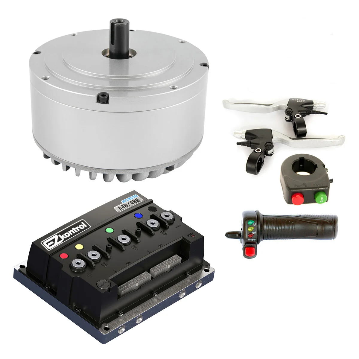

48V 72V 3kW Brushless DC Motor IP65 Flange Mount Electric Mid Motor Motorcycle Conversion Kit With Grass Cutter Motor Controller