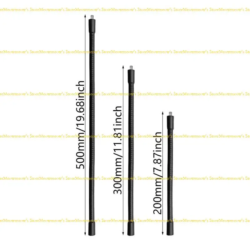 W91A 삼각대 용 금속 확장로드 모노 포드 채우기 가벼운 연장 극 카메라 익스텐더 스틱 1/4 인치 나사 마운트