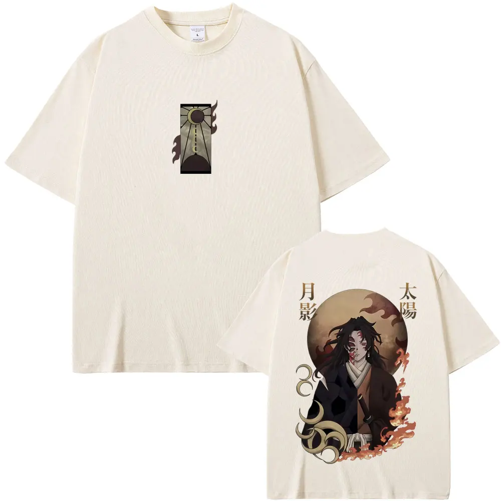 

Anime Demon Slayer Kokushibo & Tsugikuni Yoriichi Graphic Tshirt Men Women Cartoon Harajuku Oversized T-shirt Male Summer Tees