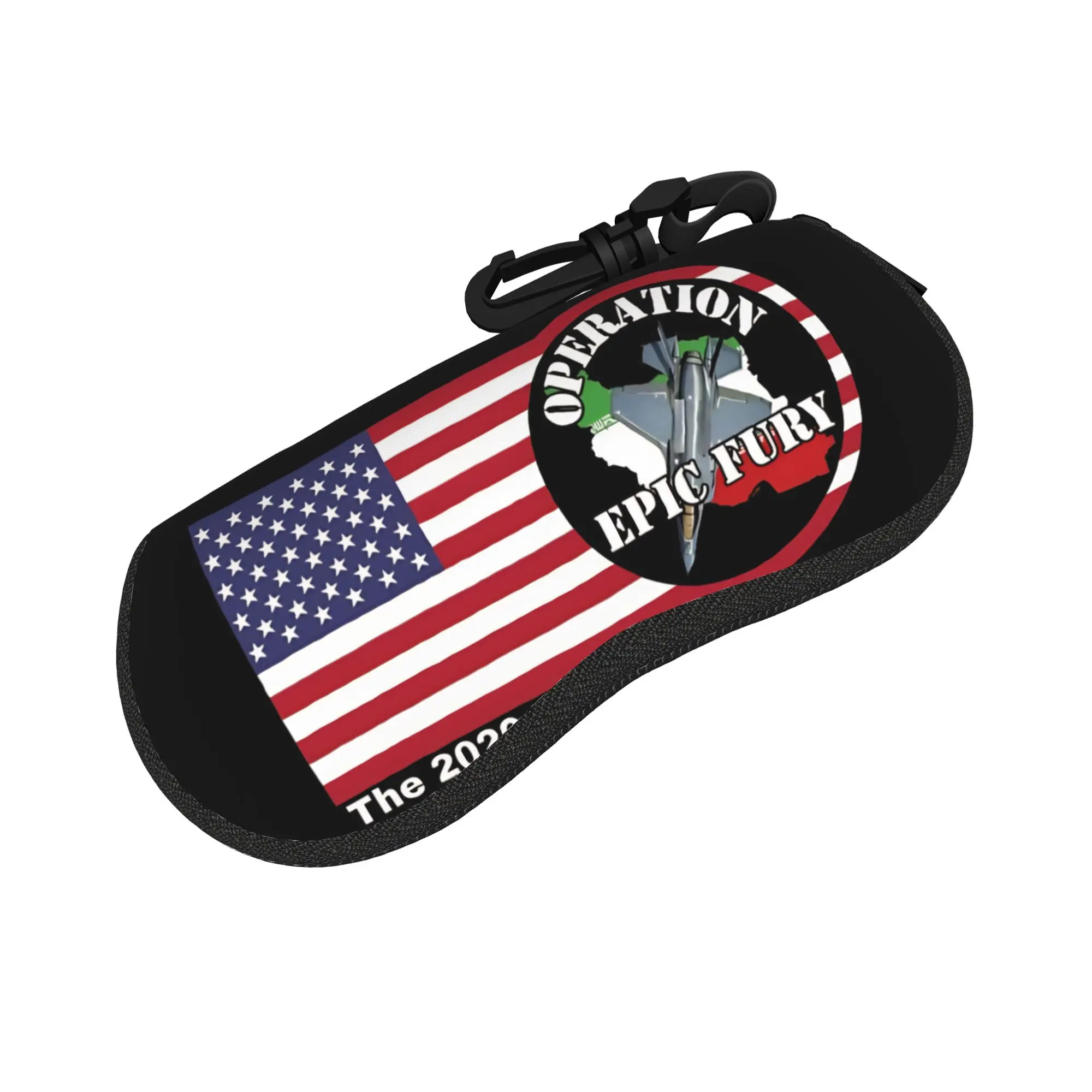 Operation Epic Fury The FAFO Tour Glasses Case  Outdoor Sunglasses Case For Men Women Fashion Eyewear Box Zip Glasses Box