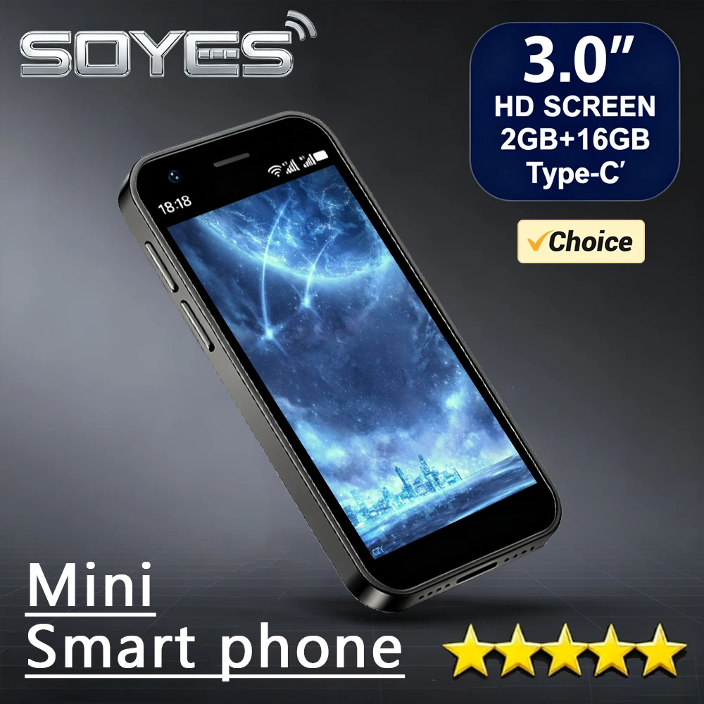 SOYES XS16 Mini 4G LTE Смартфоны 3-дюймовый HD четырехъядерный процессор 3 ГБ + 64 ГБ Android 10 Мобильный телефон с двумя SIM-картами в режиме ожидания 2000 мАч 5 МП Маленький телефон SOYES XS16 Mini 4G LTE Смартфоны 3-дюймовый HD четырехъядерный процессор 3 ГБ + 64 ГБ Android 10 Мобильный телефон с двумя SIM-картами в режиме ожидания 2000 мАч 5 МП Маленький телефон