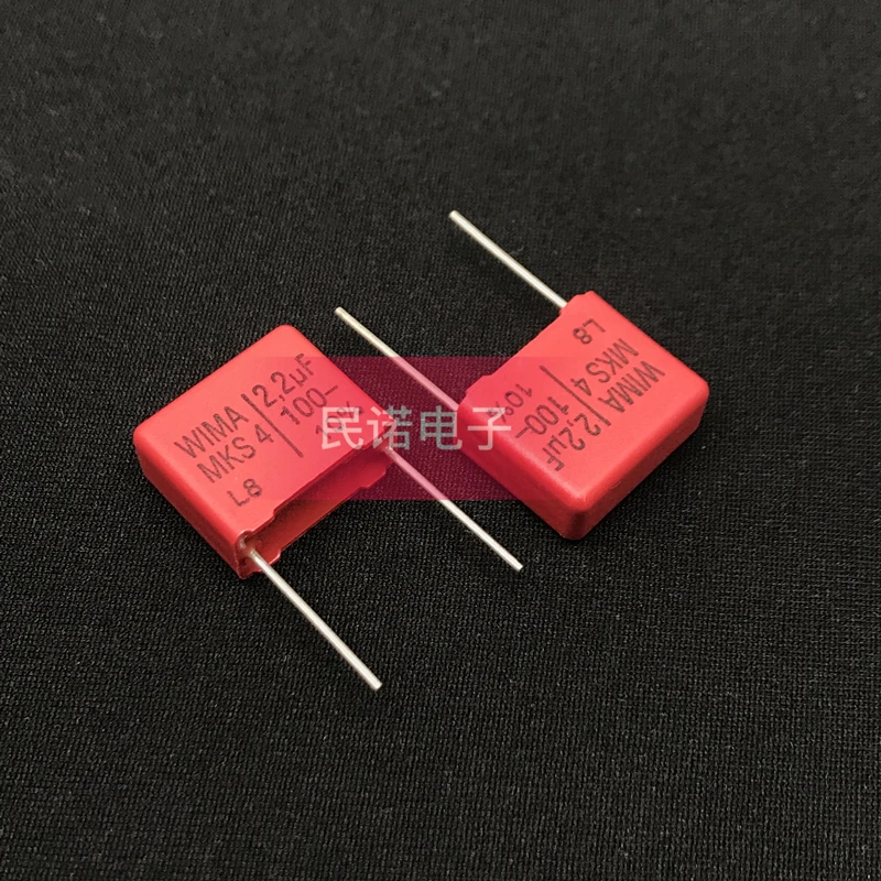 

5/10/20/50pcs German WIMA Film Capacitor MKS4 100V 2.2UF 100V 225 2U2 Pitch 15mm Audio passive capacitor