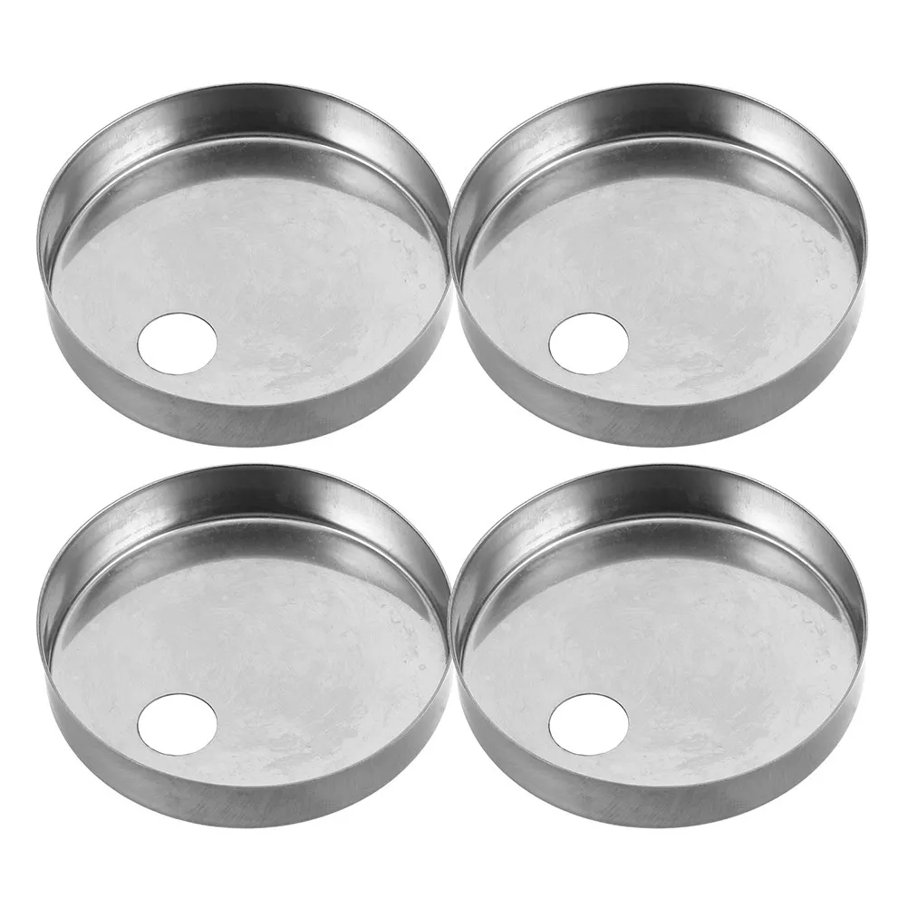 4Pcs Stainless Steel Toilet Bolt Covers Decorative Round Screw Caps Universal Fit for Toilet Seat Bolts Bathroom Aesthetic