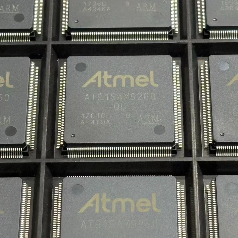 AT91SAM9260B-QU Microchip AT91SAM9 Series 32-Bit Microcontroller, ARM9 Core, 180MHz, 32KB ROM, 8KB SRAM, Ethernet/USB/SPI,
