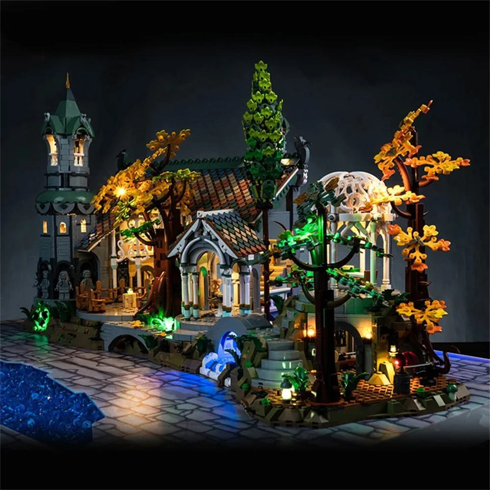 Lord Of The Rings Rivendell Led Lighting Kit For Creator Expert 10316 Not Include Building Blocks (Only Lighting Set)