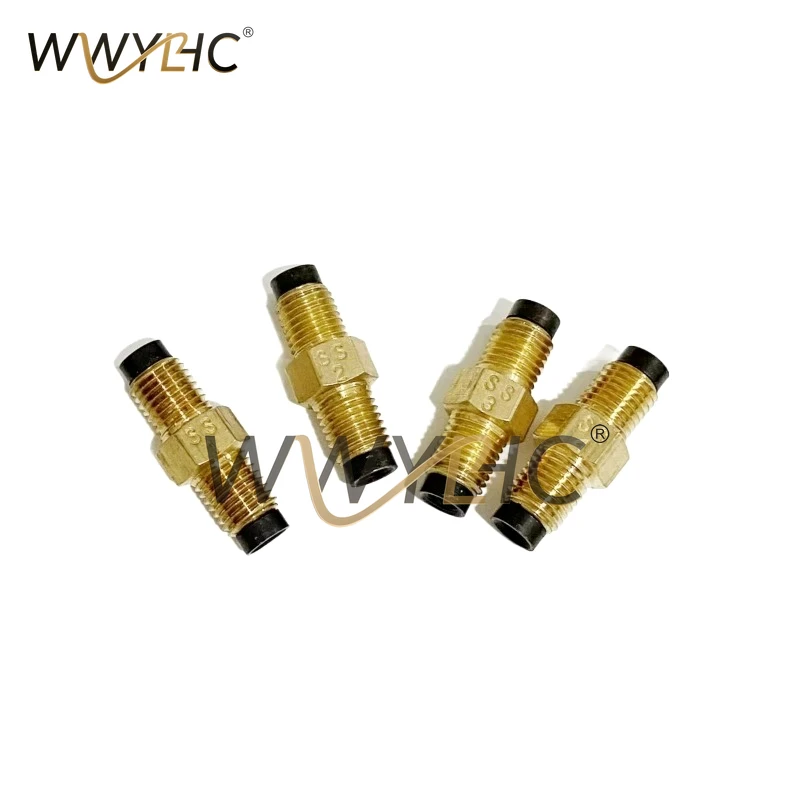 8PCS SS Type Brass Oil Flow Controler One Way Check Valve Distributor Separator Tube Pipe Fitting Connector