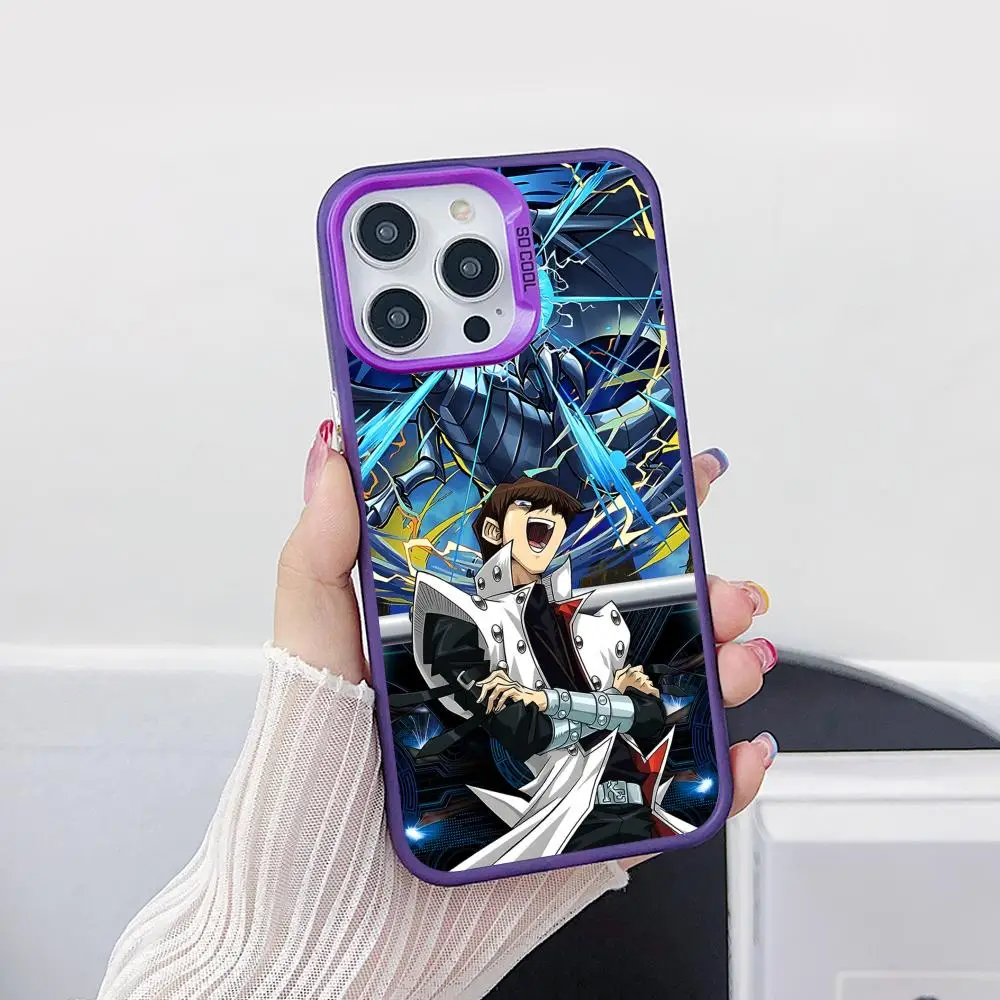 

Чехол для мобильного телефона Yugioh Seto Kaiba для iPhone 17, 16, 15, 14, 13, 12, 11 X XR XS 8 7 Pro Max Plus, полупрозрачный фиолетовый чехол, роскошный