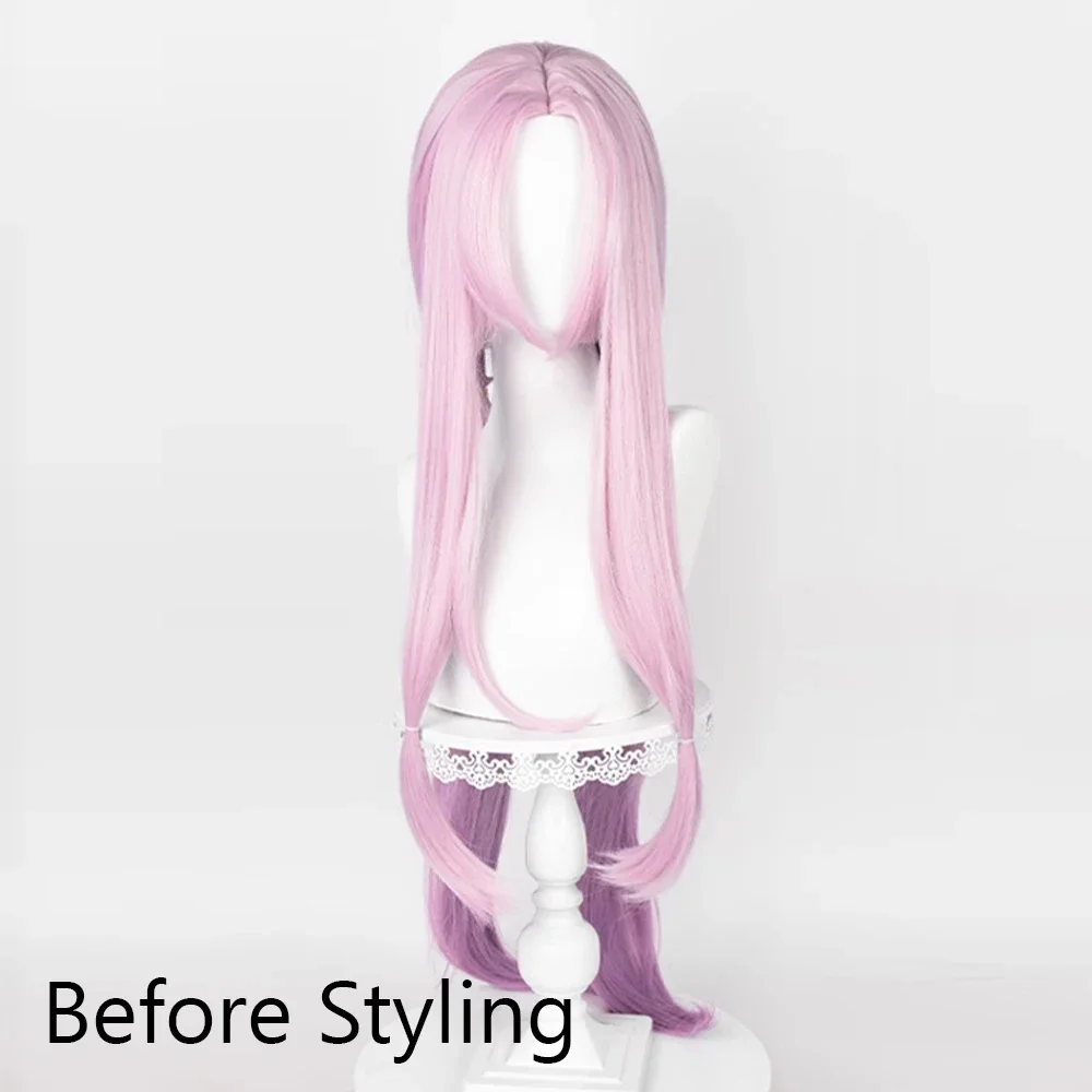 Honkai Star Rail Fu Xuan Wig Synthetic Long Straight Pink Ombre Purple Women Game Cosplay Heat Resistant Wig for Daily Party