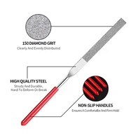 Diamond Mini Needle File Set for Carpentry Jewelry Stone Glass Metal Ceramic Polish Carving DIY Craft Woodworking Hand Tools 6