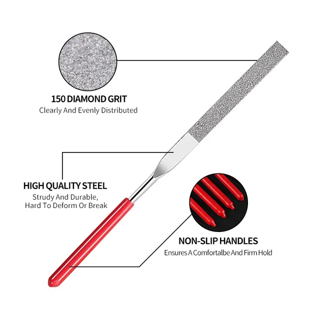 Diamond Mini Needle File Set for Carpentry Jewelry Stone Glass Metal Ceramic Polish Carving DIY Craft Woodworking Hand Tools 6 Diamond Mini Needle File Set for Carpentry Jewelry Stone Glass Metal Ceramic Polish Carving DIY Craft Woodworking Hand Tools 6