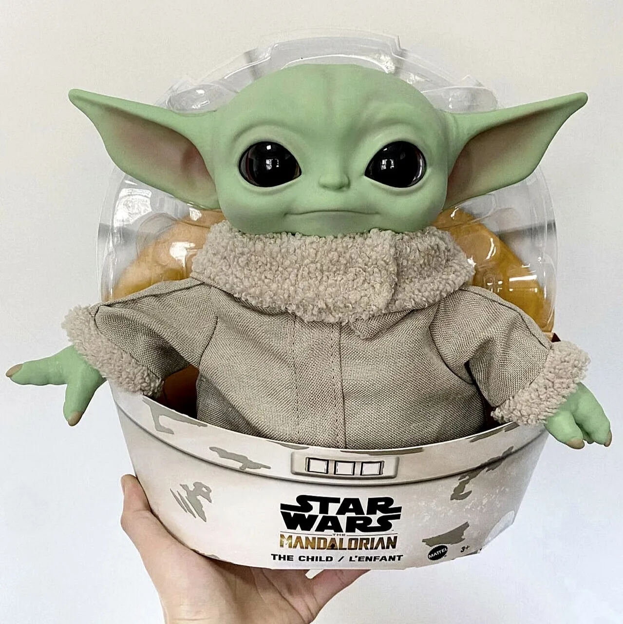 Figura de acción de Star Wars Yoda Baby Grogu de 17CM y 28cm, modelo de peluche bonito en stock, regalo de cumpleaños para niños, muñeco coleccionable de The Mandalorian
