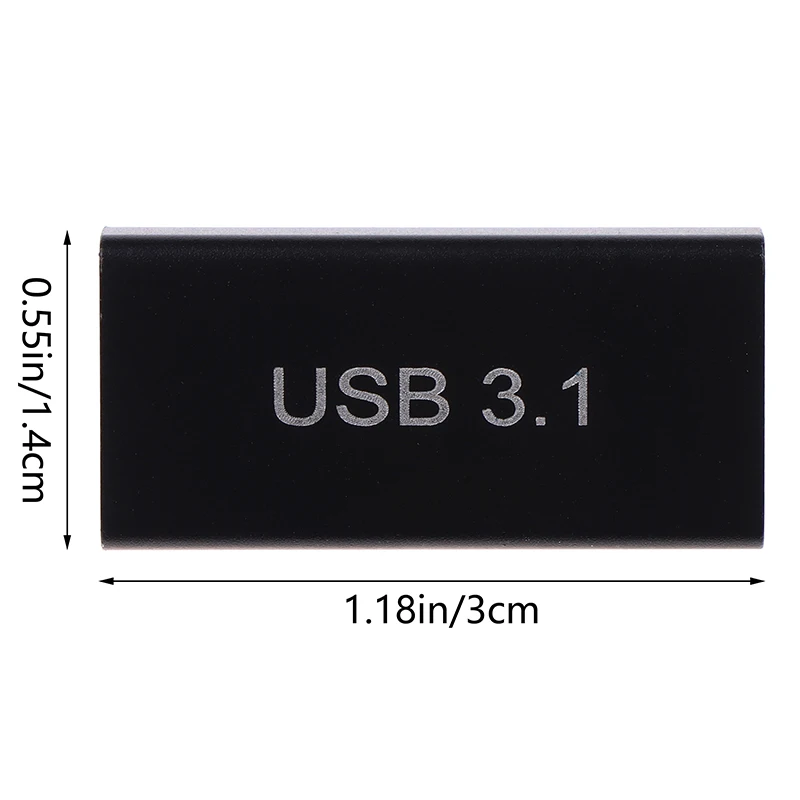 1Pc USB 3.0 Coupler Female To USB Type C Female Straight Converter Adapter Speed USB3.0 Type-C Extender Connection Converter