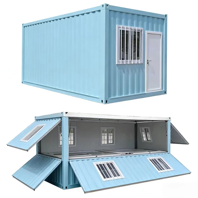 40ft Portable Folding Prefab Container House Mobile Toilet Included Prefabricated Container Home for Traveling