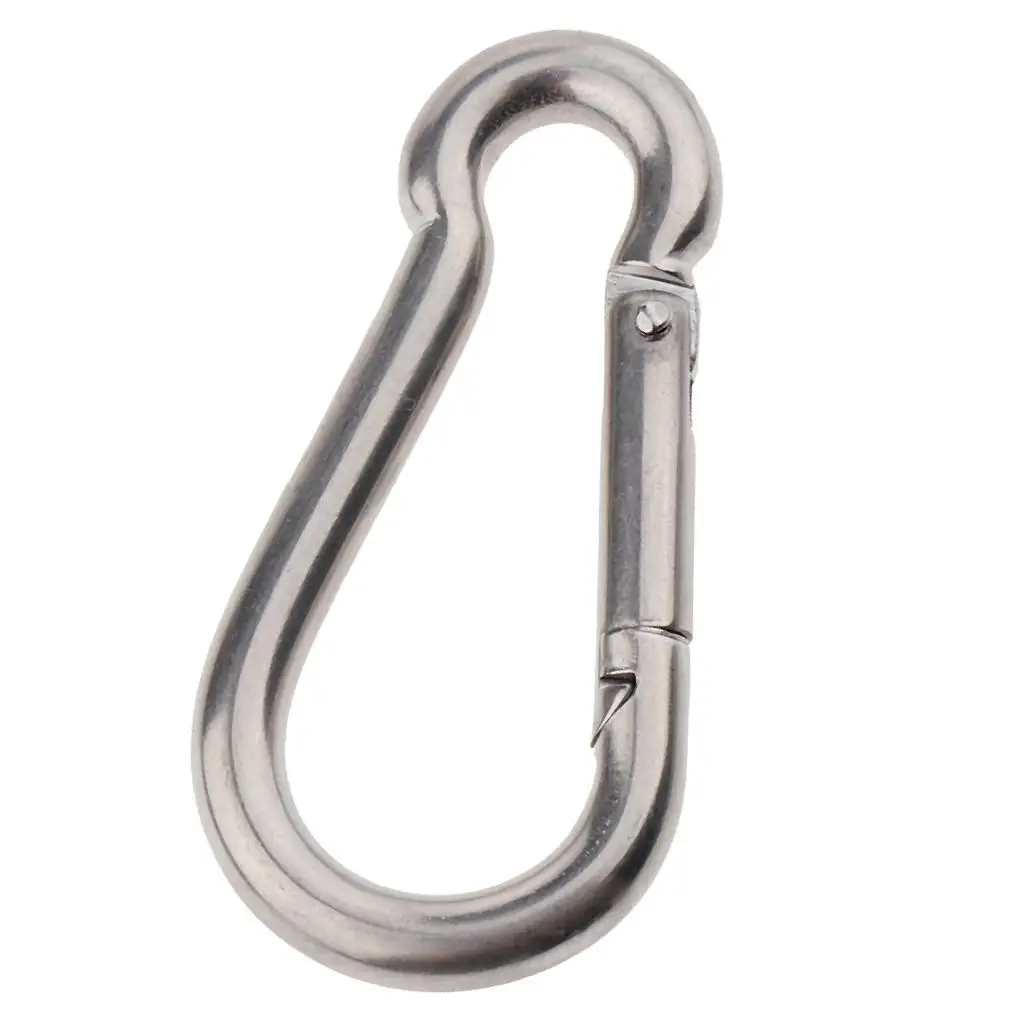 Heavy Duty Carabiner Clip Stainless Snap Link Hook Mini Small Carabiner for Key Fobs Bags Travel Use
