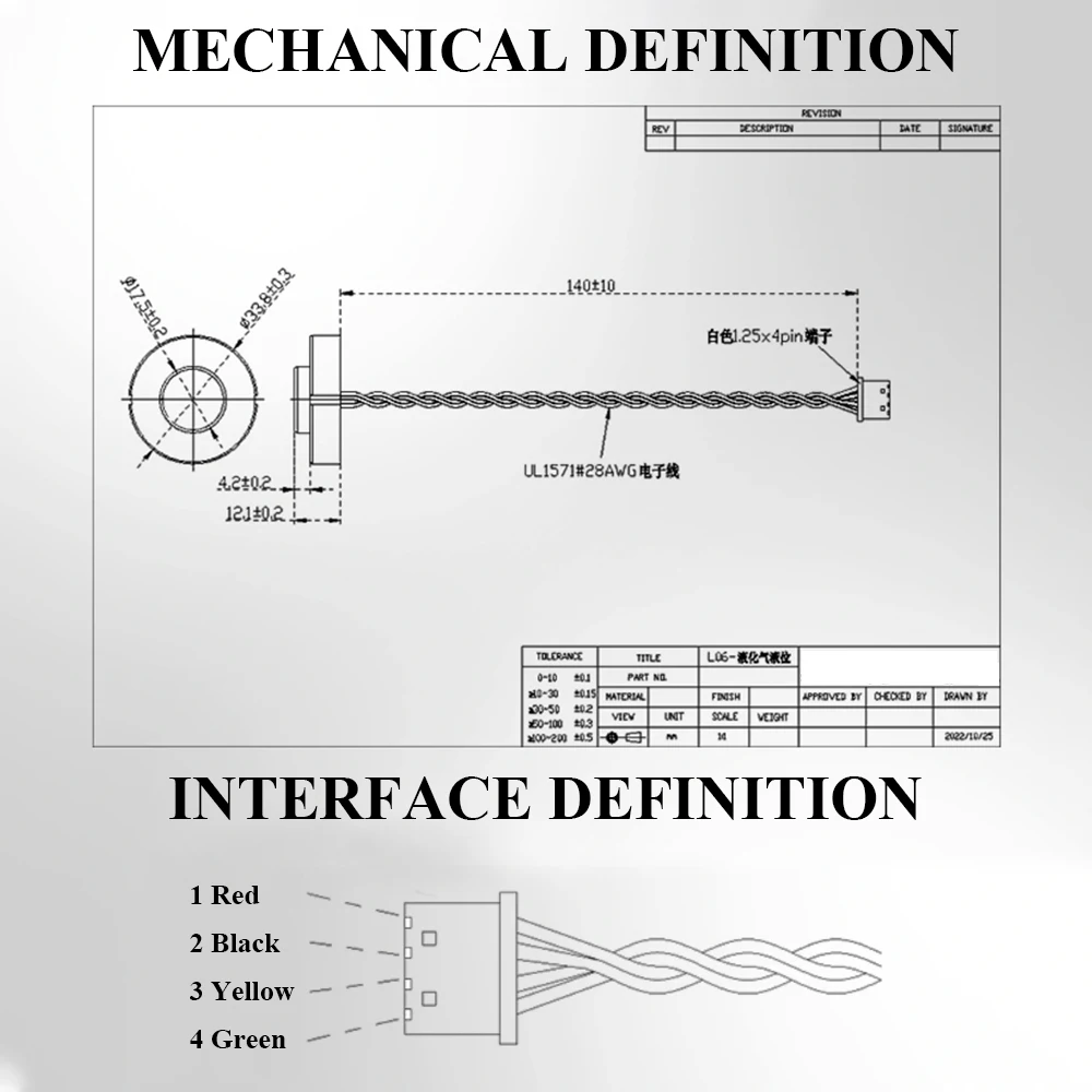 Externally Mounted Ultrasonic Liquid Level Sensor for LGP Liquefied Vapor Tank Non-Contact Liquid Sensing Digital Transmitter