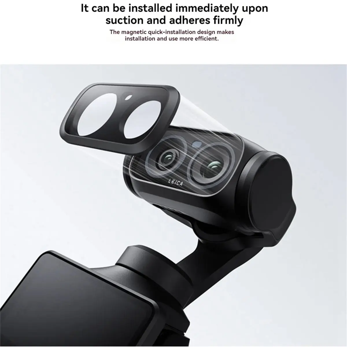 giftnew For Luna Ultra Special Filter Camera Accessories Black Soft Filter with Tempered Glass Film for Vlog