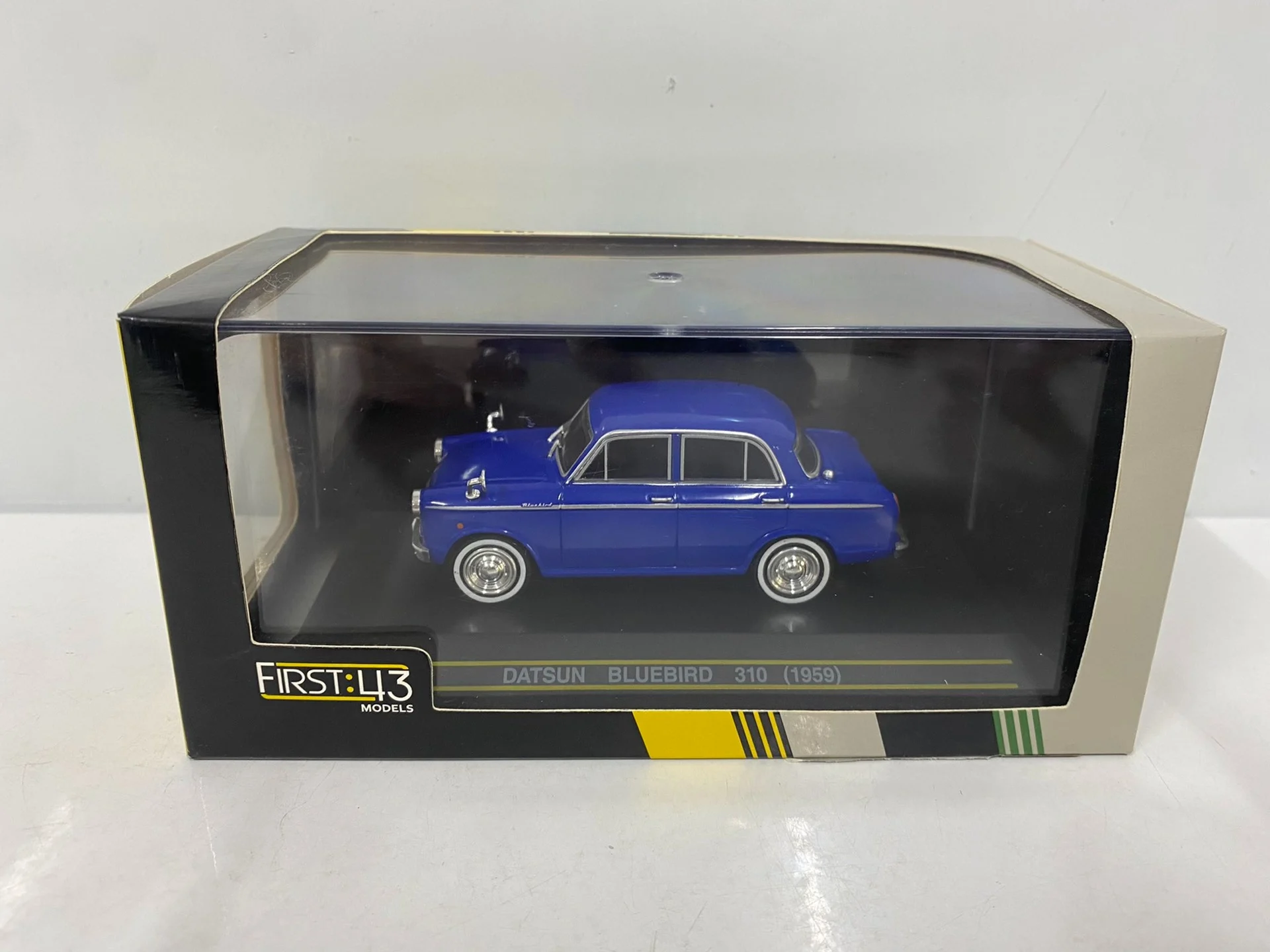 

Литой под давлением FIRST масштаб 1/43 DATSUN BLUEBIRD 310 1959, модель автомобиля из сплава, Коллекционная игрушка, подарок, сувенир, украшение для дисплея