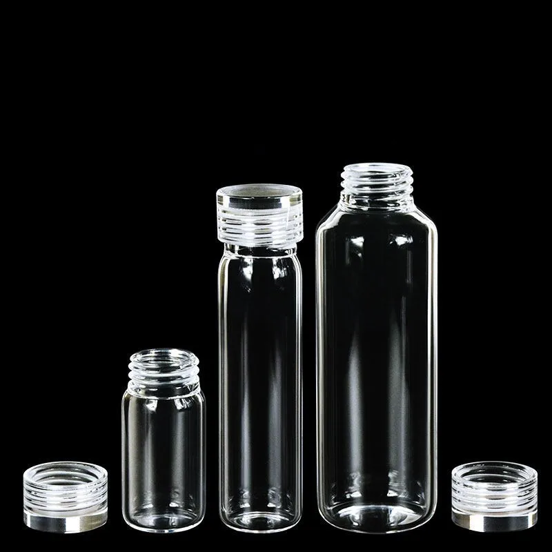 Quartz glass threaded bottle, sealed reagent bottle, high temperature resistance 2-5-10-20-30-40-50-10ml