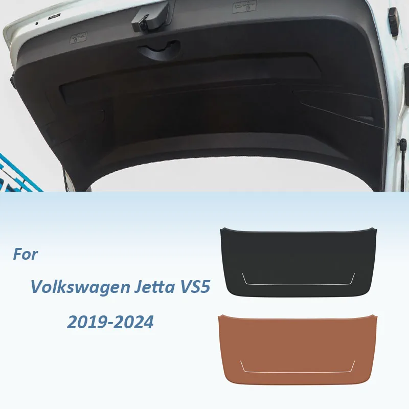 

Car Rear Trunk Tailgate Anti-Kick Protective Mat For Volkswagen Jetta VS5 2019 2020 2021 2022-2024 PU Leather Decoration Pad