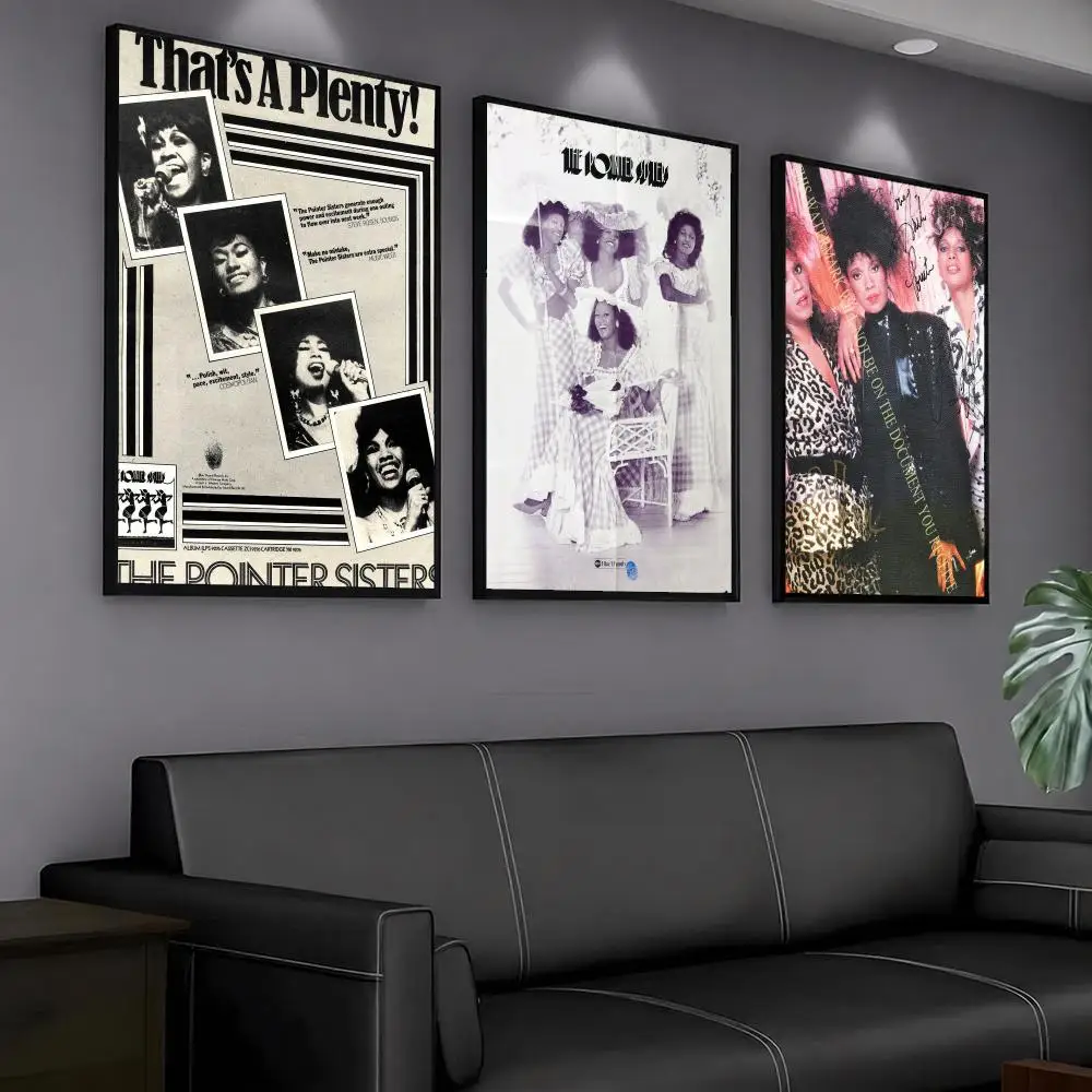 band T-The Pointer Sisters-S Painting Calligraphy Artwork for Home Bedroom Office Wall Decoration Gift