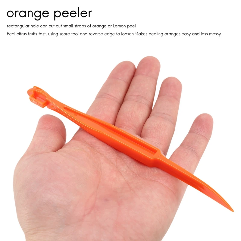 

6PCS Easy Orange Citrus Peeler In Bright Orange Color Kitchen Tool-AT35